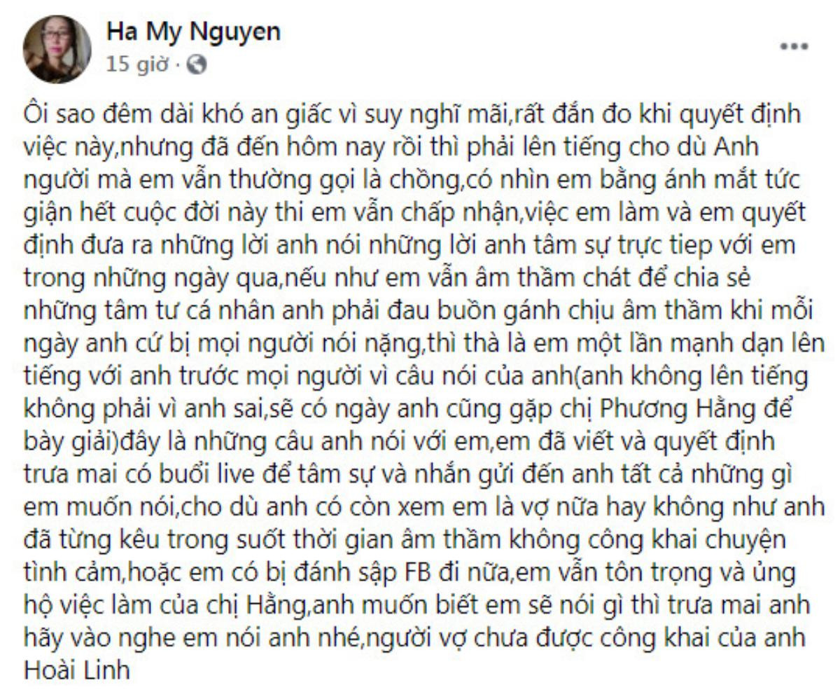 Độc quyền: 'Vợ chưa công khai của Hoài Linh' tiết lộ tâm tình từ 'chồng', ủng hộ 'khán giả nuôi nghệ sĩ' Ảnh 1