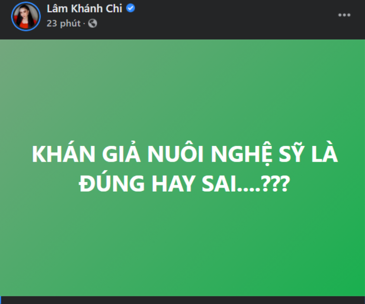 Pha xử lý cồng kềnh của Lâm Khánh Chi khi bàn về phát ngôn 'khán giả nuôi nghệ sĩ' từ bà Phương Hằng Ảnh 2