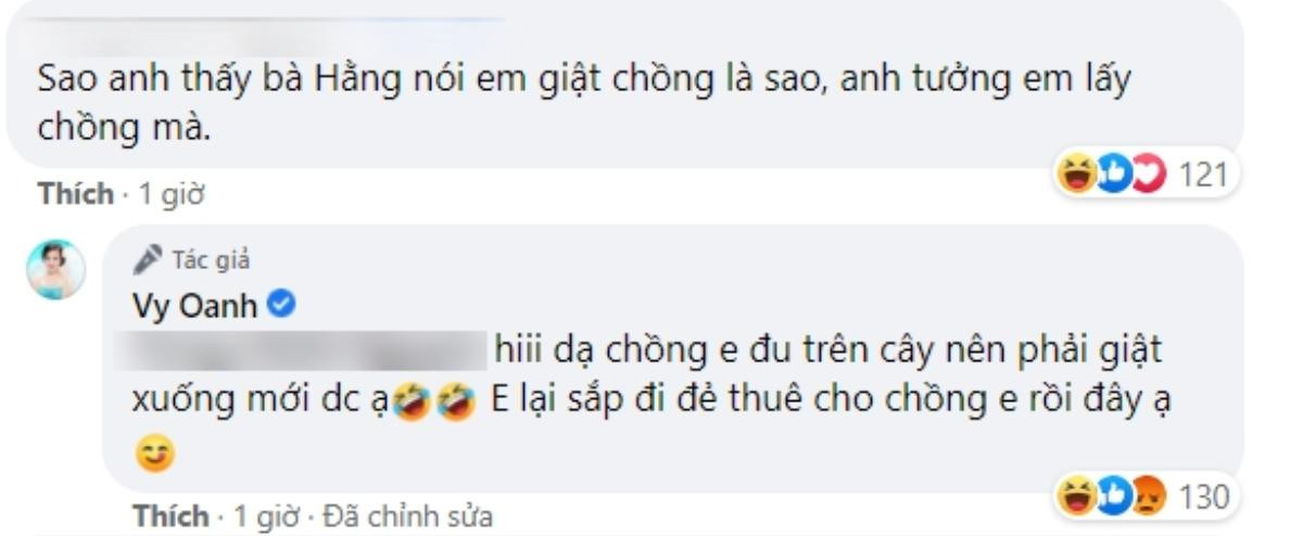 Không còn 'xù lông', Vy Oanh 'đáp trả' cực thâm khi bị hỏi chuyện bà Hằng tố 'giật chồng' Ảnh 2