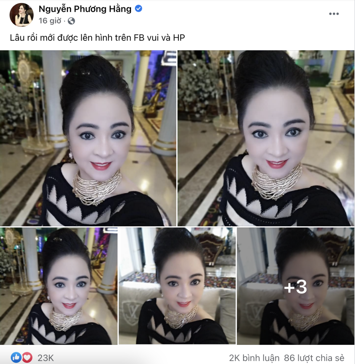 Bà Phương Hằng khoe ảnh selfie, chiếc điện thoại có giá trăm triệu đồng gây chú ý Ảnh 2