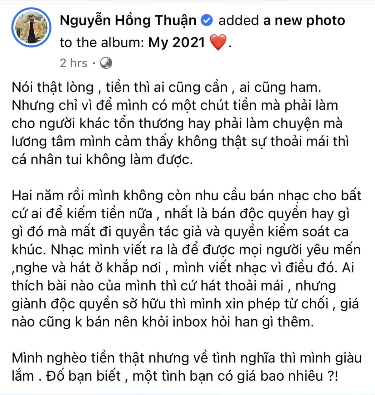 Lên tiếng giữa lùm xùm Nathan Lee - Cao Thái Sơn, nhạc sĩ Nguyễn Hồng Thuận bị 'ném đá' không thương tiếc Ảnh 3