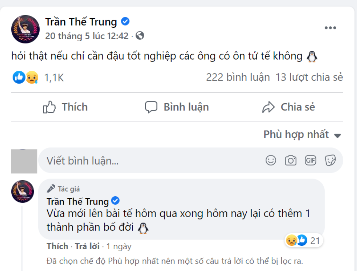 Bị 'nghi ngờ' năng lực qua điểm số thi tốt nghiệp, Quán quân Olympia đặt câu hỏi cực gắt Ảnh 1