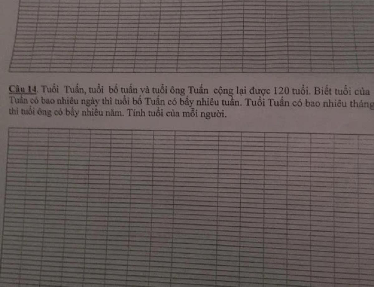 Bài toán tính tuổi của học sinh lớp 5 'hack não' người lớn, hóa ra cách giải lại dễ vô cùng Ảnh 1