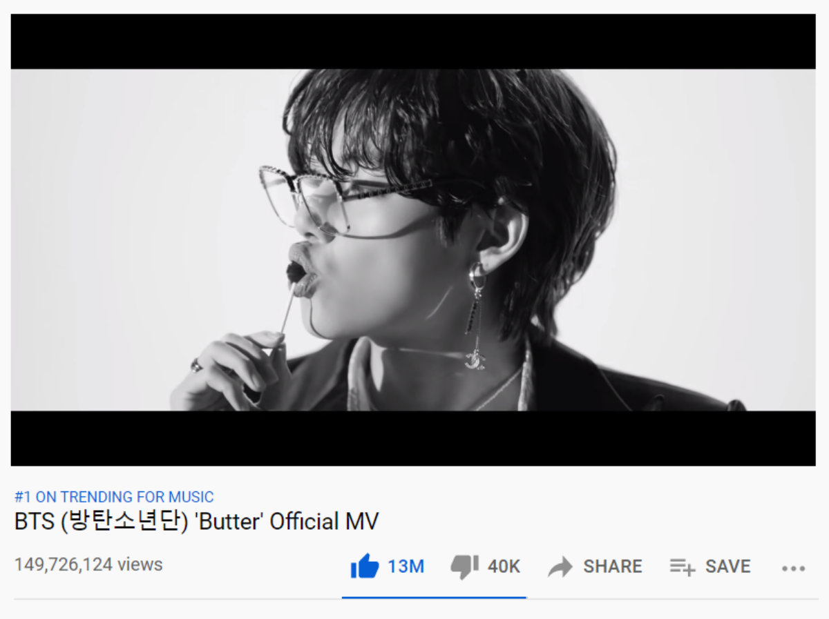 Ra mắt được 2 ngày, MV Butter của BTS có dấu hiệu 'đuối sức' khi lượt view tăng chậm? Ảnh 3