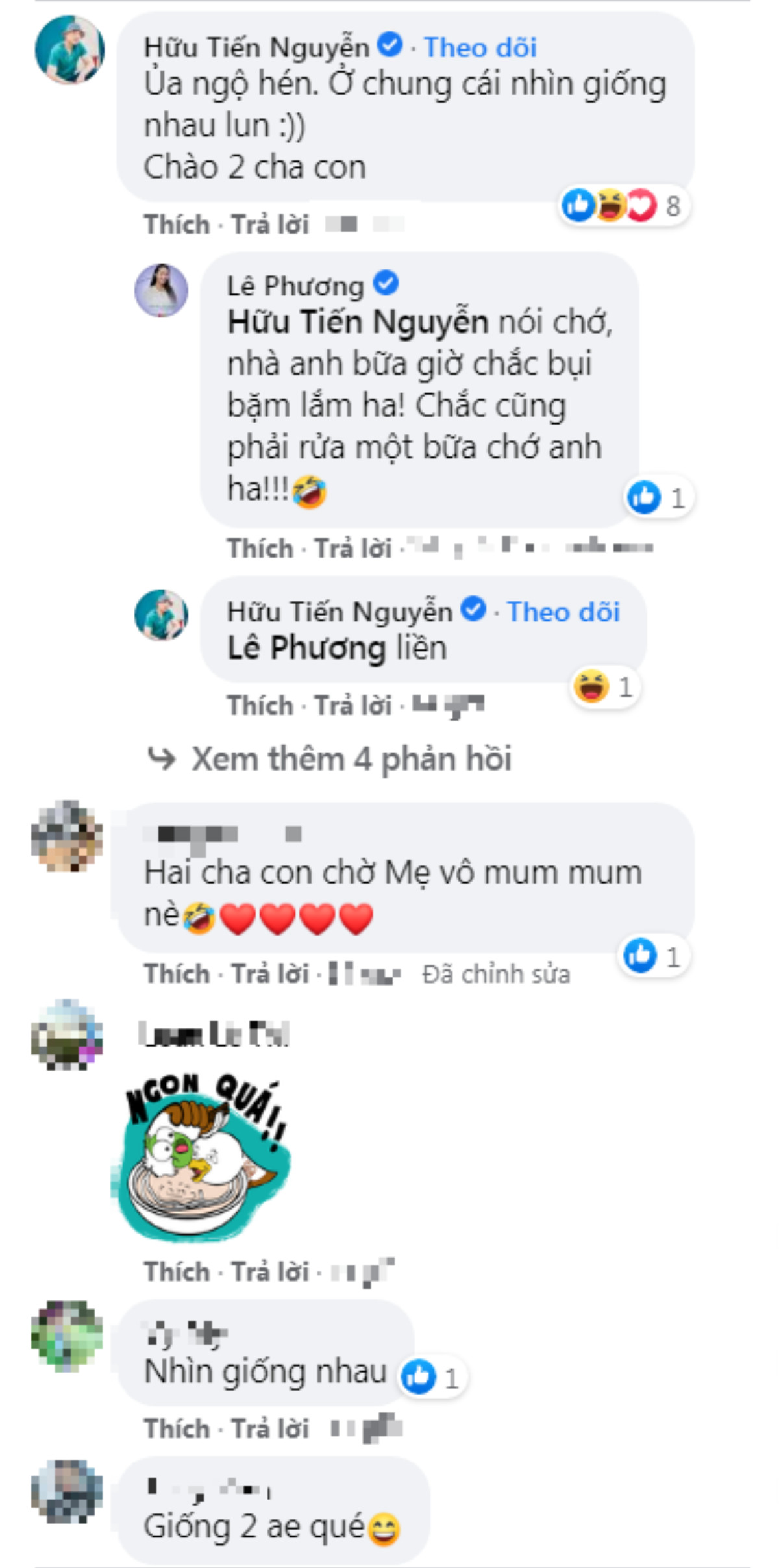 Con trai Lê Phương được khen càng ngày càng giống bố dượng Trung Kiên Ảnh 3