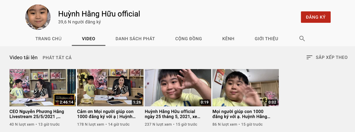 Hàng loạt kênh YouTube giả mạo con trai bà Phương Hằng đạt theo dõi nhiều hơn kênh chính chủ Ảnh 8