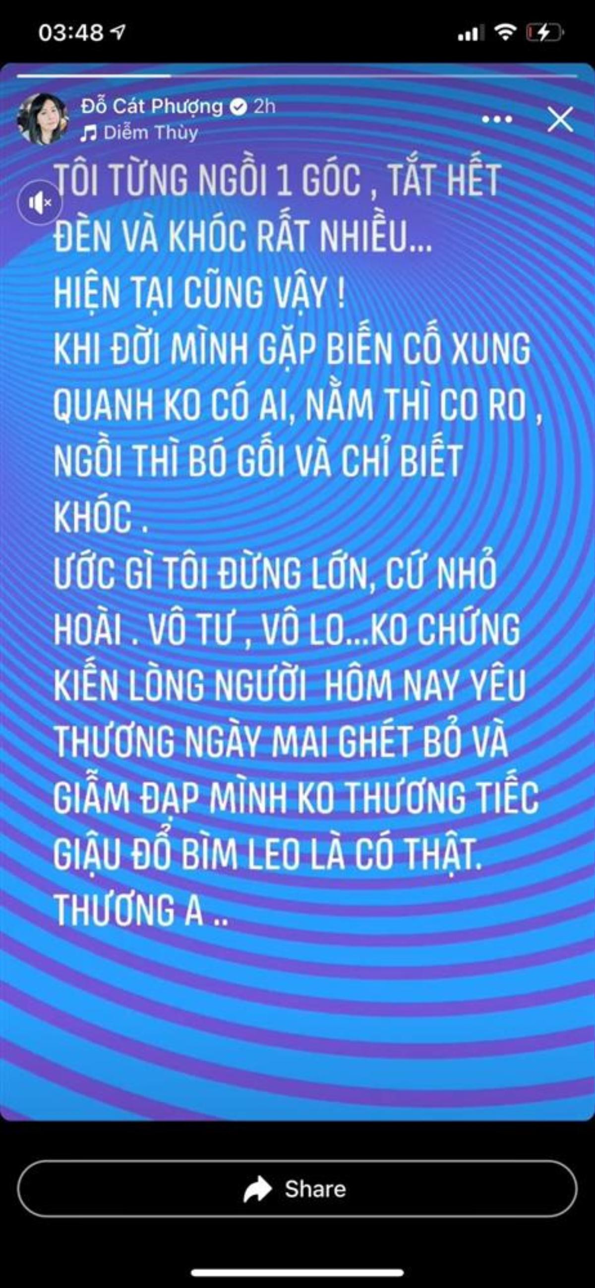 Cát Phượng bật khóc giữa đêm, dân mạng nghĩ ẩn ý nói đến Hoài Linh nhưng không nhắc tên 'đàn anh' Ảnh 3