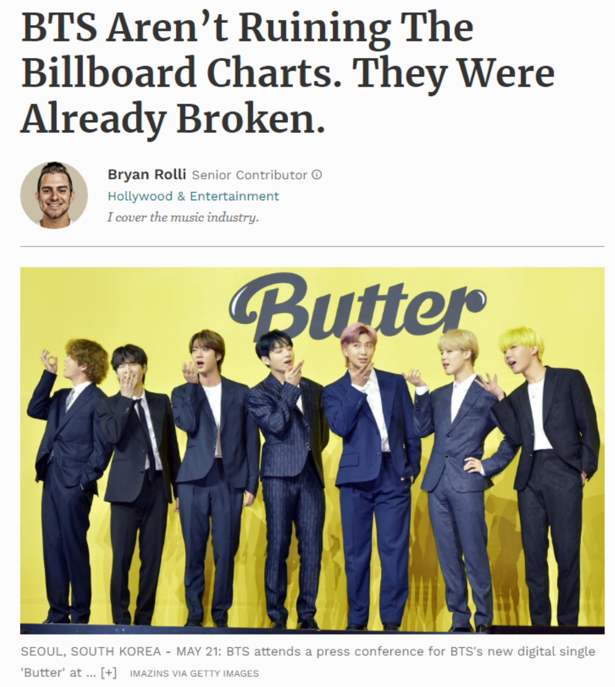 Nhận sai nhưng tác giả bài viết nói BTS phá hỏng Billboard vẫn khẳng định 'Butter dở tệ' Ảnh 3