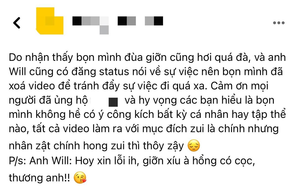 Bị đào lại quá khứ không hay, Will tức tốc yêu cầu đàn em xin lỗi Ảnh 2