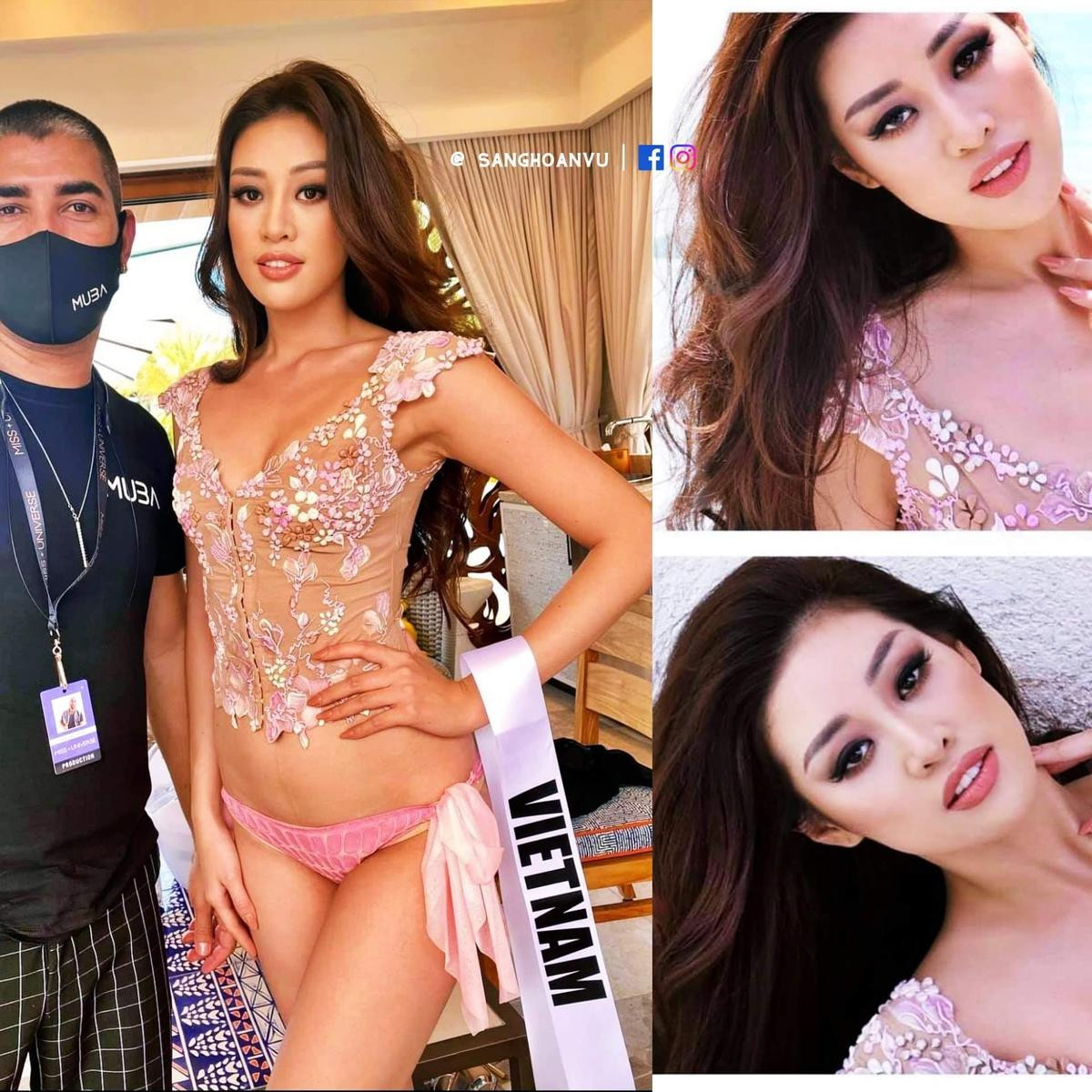 Bộ bikini BTC Miss Universe cấp cho Khánh Vân mặc bị fan chê như nội y sến súa Ảnh 2