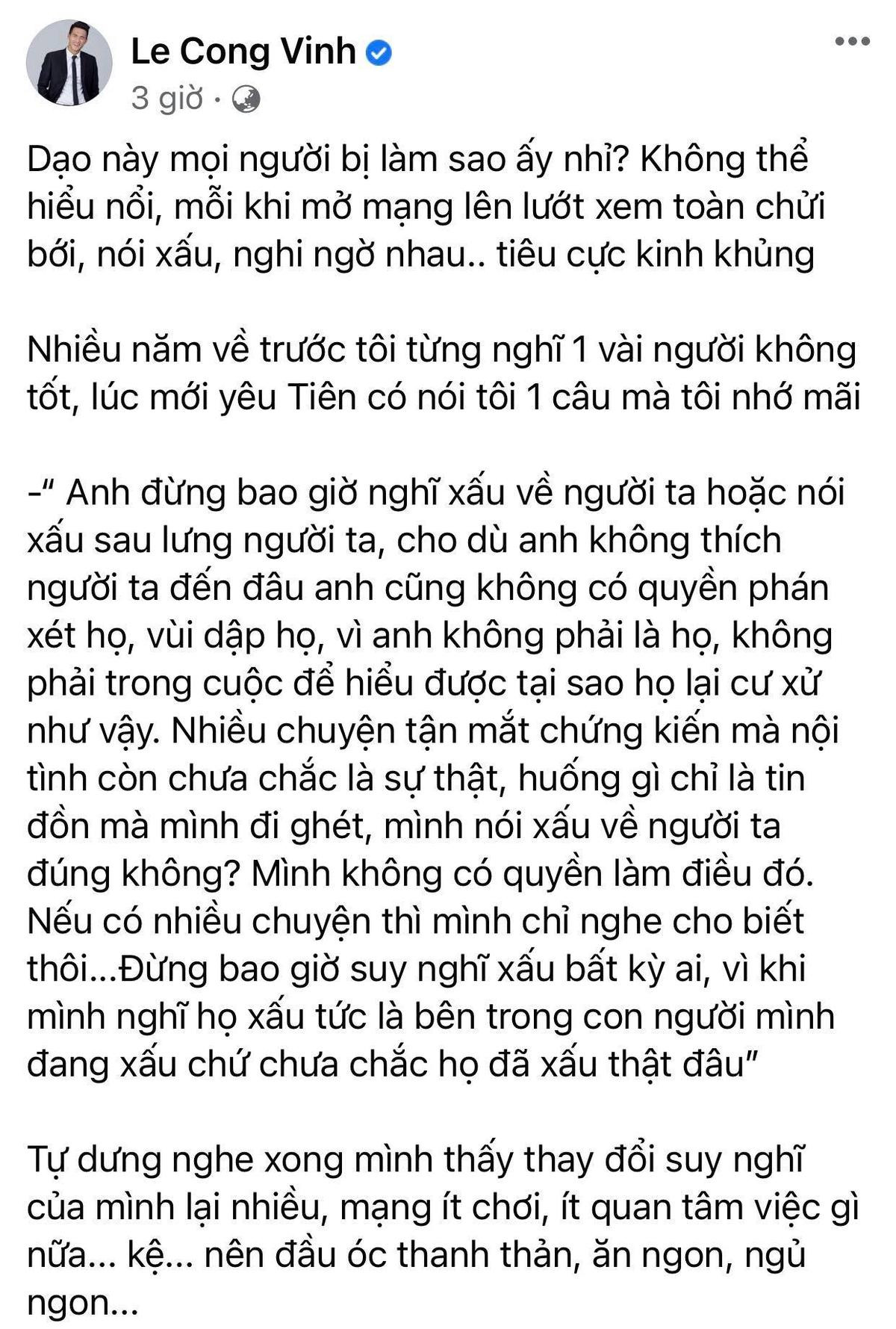 Thủy Tiên bị kéo vào những ồn ào không đáng có, Công Vinh viết tâm thư bênh vực Ảnh 2