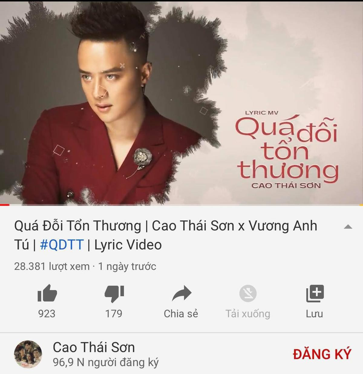 Tung ca khúc mới giữa lùm xùm đấu tố, Cao Thái Sơn vẫn nhận kết quả 'thảm hại' Ảnh 2