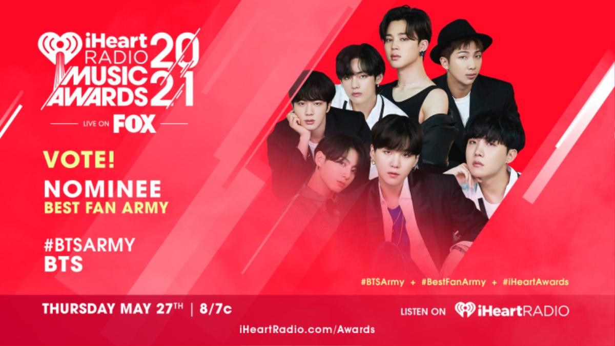 BTS thắng đậm tại lễ trao giải iHeartRadio Awards 2021 Ảnh 3