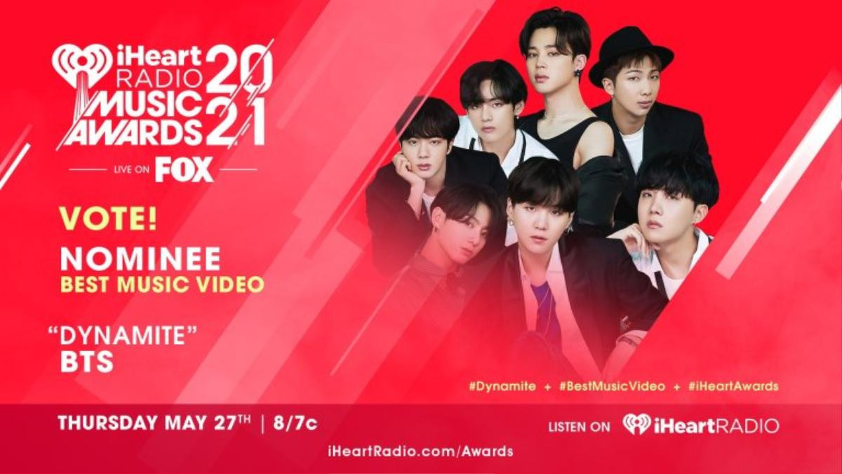 BTS thắng đậm tại lễ trao giải iHeartRadio Awards 2021 Ảnh 2