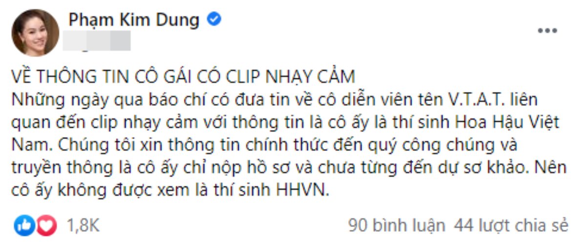 Đại diện BTC Hoa hậu Việt Nam tuyên bố: Không có chuyện 'thí sinh' bị rò rỉ clip vì cô ấy chưa dự sơ khảo Ảnh 2