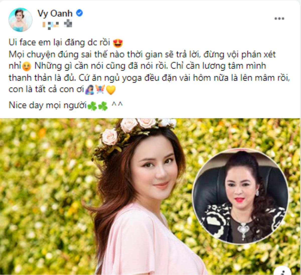 Giữa scandal với bà Phương Hằng, Vy Oanh nhắn nhủ người mẹ quá cố: 'Xin mẹ đừng buồn con' Ảnh 6