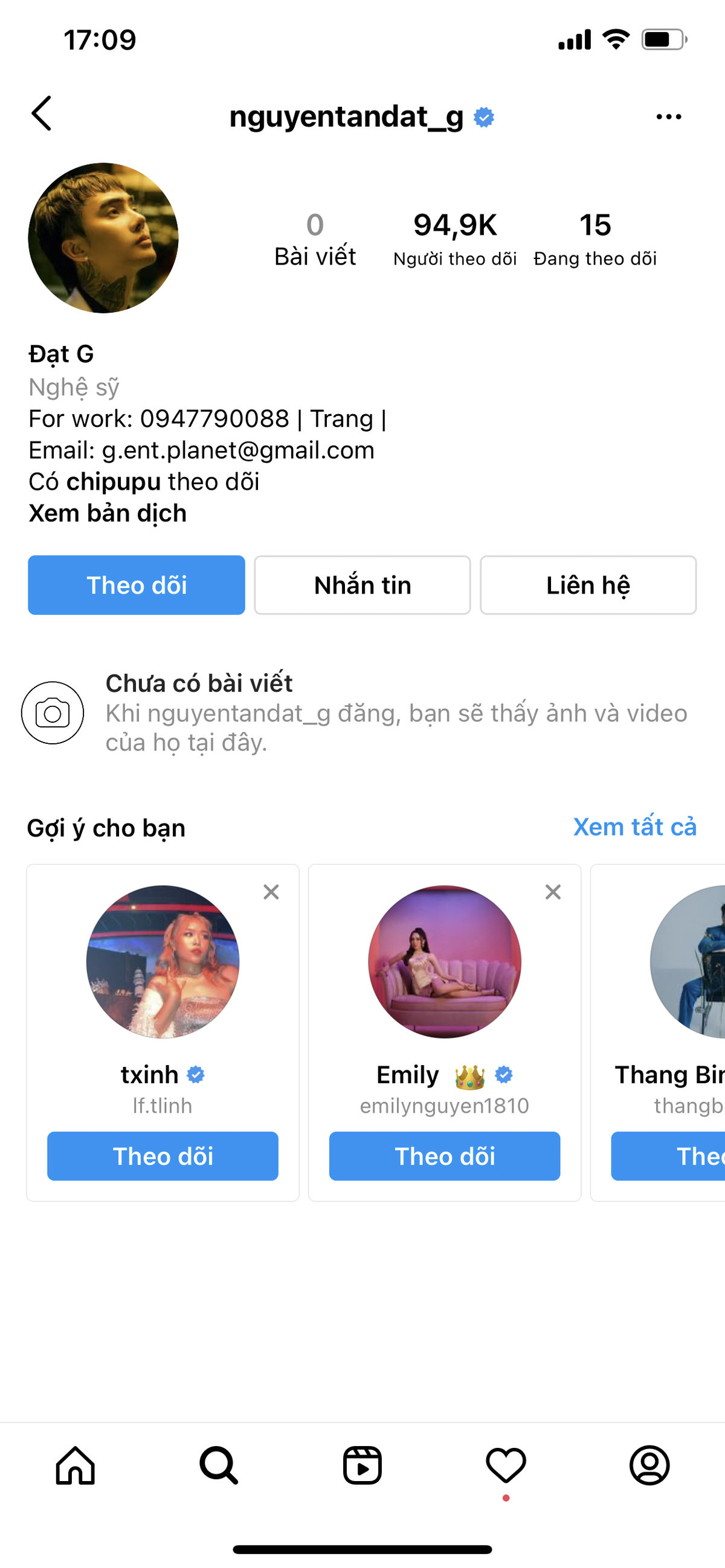 Đạt G bất ngờ cho 'bay màu' tất cả các bài đăng trên Instagram Ảnh 2