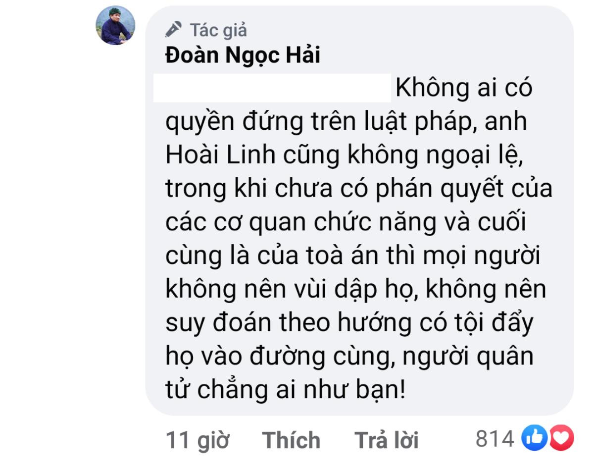 Ông Đoàn Ngọc Hải tiếp tục bảo vệ Hoài Linh: Không nên suy đoán theo hướng có tội, đẩy họ vào đường cùng Ảnh 1