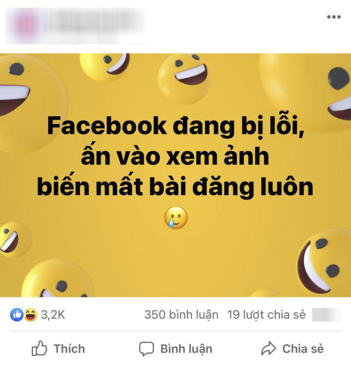 Facebook tại Việt Nam bất ngờ gặp lỗi lạ khiến nhiều người hoang mang Ảnh 1