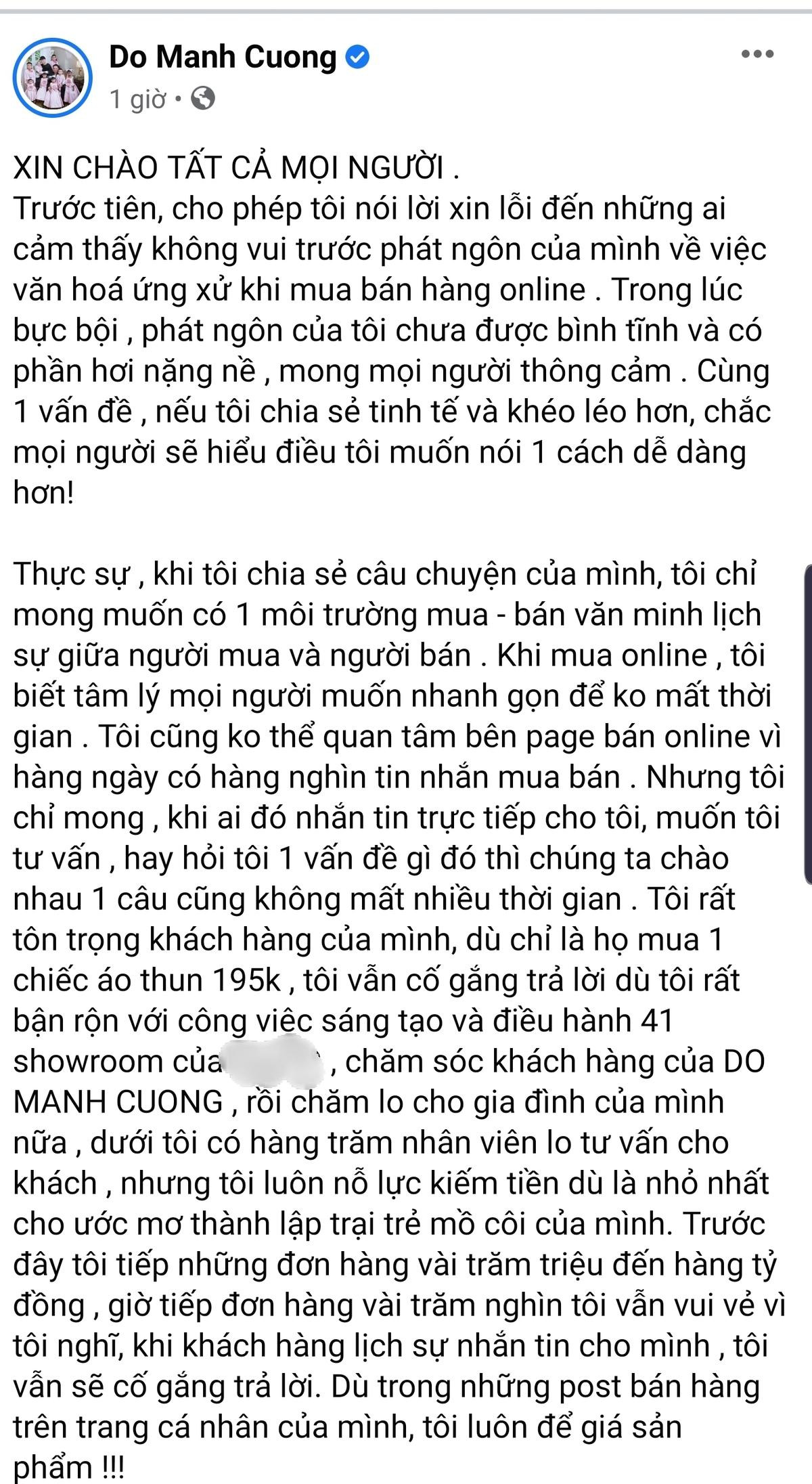 Đỗ Mạnh Cường đăng đàn xin lỗi sau lùm xùm bắt bẻ câu chữ của khách hàng Ảnh 4