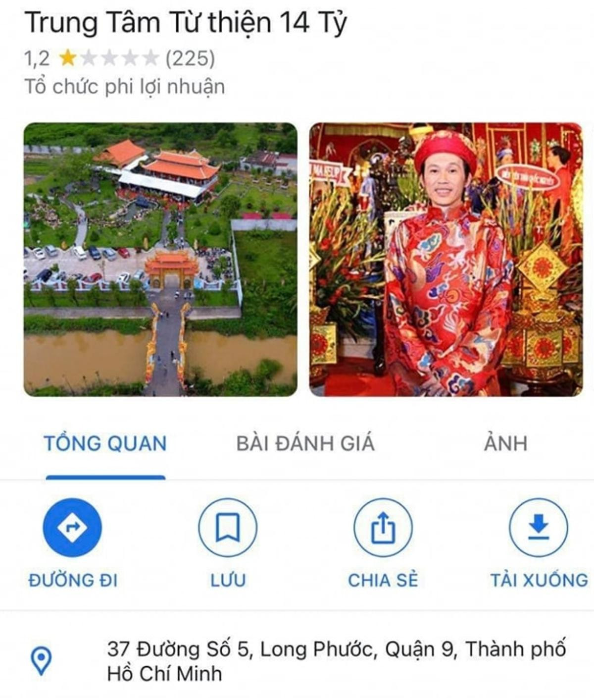 Nhà thờ Tổ của NS Hoài Linh bất ngờ bị đổi tên trên Google Maps thành Trung tâm từ thiện 14 tỷ? Ảnh 2