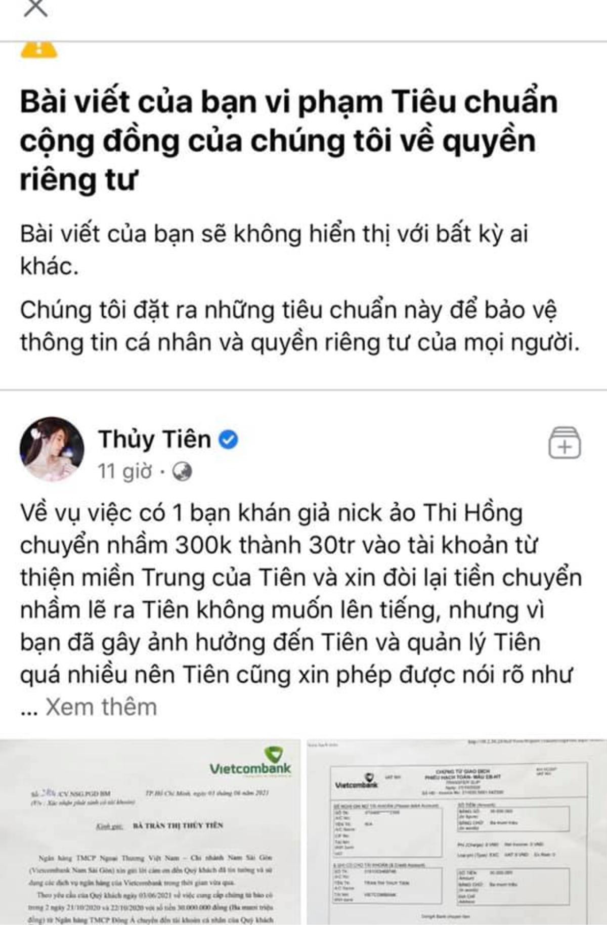 Thuỷ Tiên lên tiếng xin lỗi vụ chuyển nhầm số tiền 30 triệu Ảnh 2