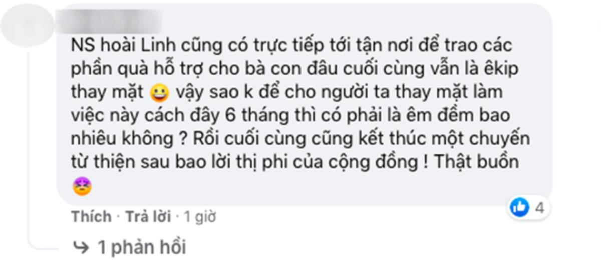 Đã giải ngân 15,2 tỉ đồng, NS Hoài Linh vẫn bị netizen phản ứng gay gắt vì lí do này Ảnh 3