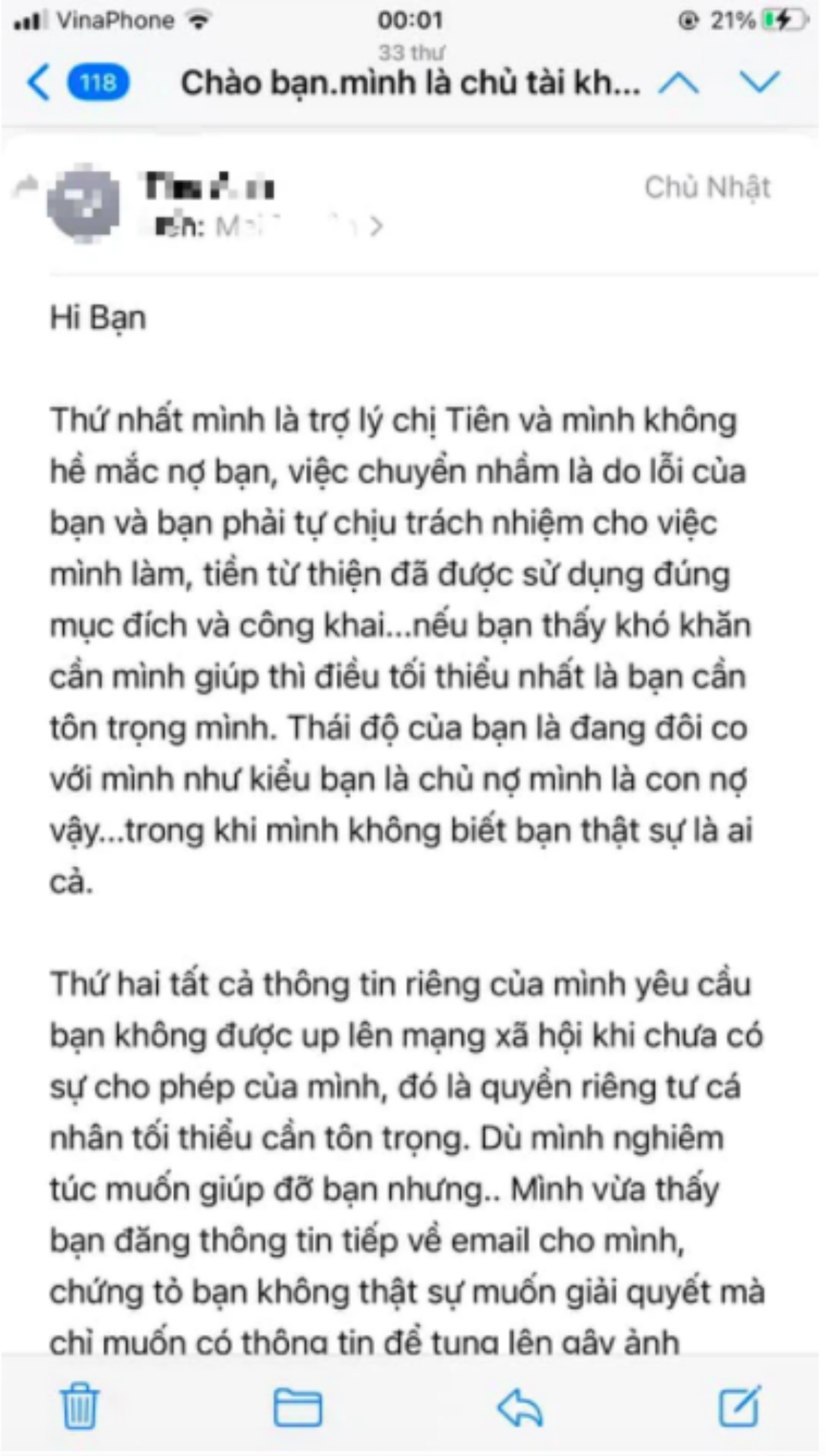 Người chuyển nhầm 30 triệu cho Thuỷ Tiên lên tiếng: Nhờ công an xử lý Ảnh 4