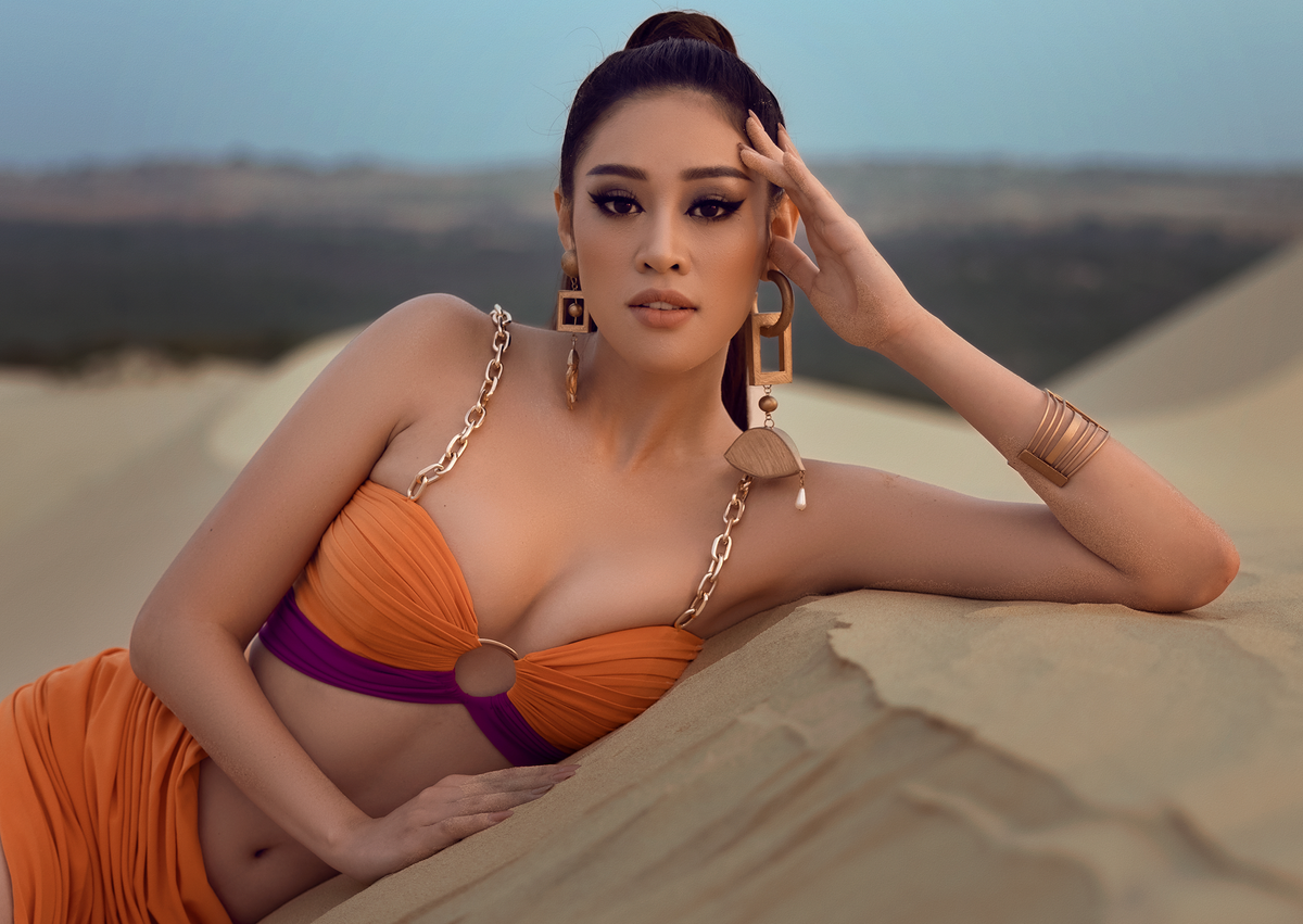 Ăn mừng fanpage đạt 2 triệu người theo dõi, Hoa hậu Khánh Vân đãi fan Miss Universe với bộ ảnh 'nóng hổi' Ảnh 2