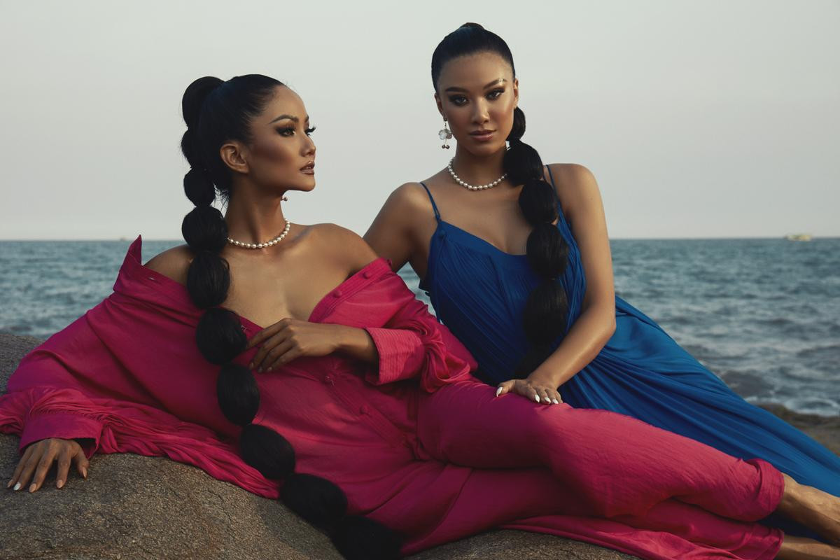 Miss Universe Vietnam 2021 Kim Duyên hóa chị em sinh đôi cùng H'Hen Niê: Thần thái ma mị, sắc vóc Hoàn vũ Ảnh 4