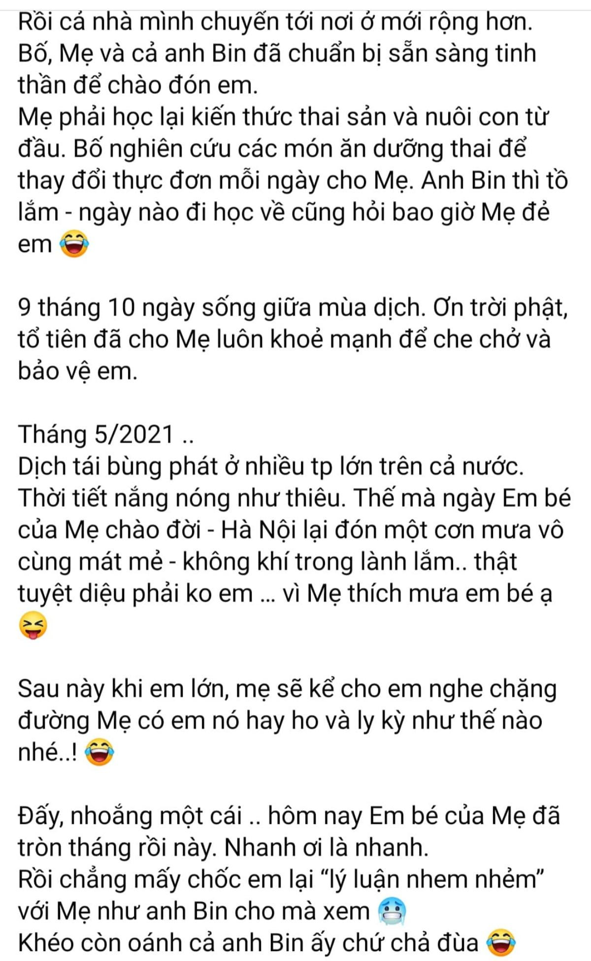 Đầy tháng con gái nhỏ, Bảo Thanh khoe ảnh cận mặt kèm tâm thư: 