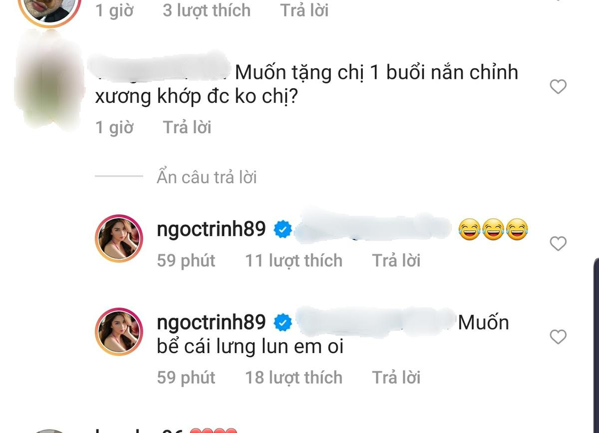 Ngọc Trinh pose dáng toàn thế khó, cuối ngày than trời: 'muốn bể cái lưng' Ảnh 4