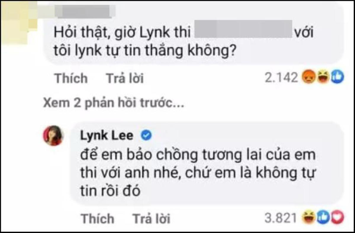 Chỉ cần một câu bình luận đáp trả, Lynk Lee đã nhận về gần 4K like khiến cho 'kẻ gây hấn' phải muối mặt Ảnh 2