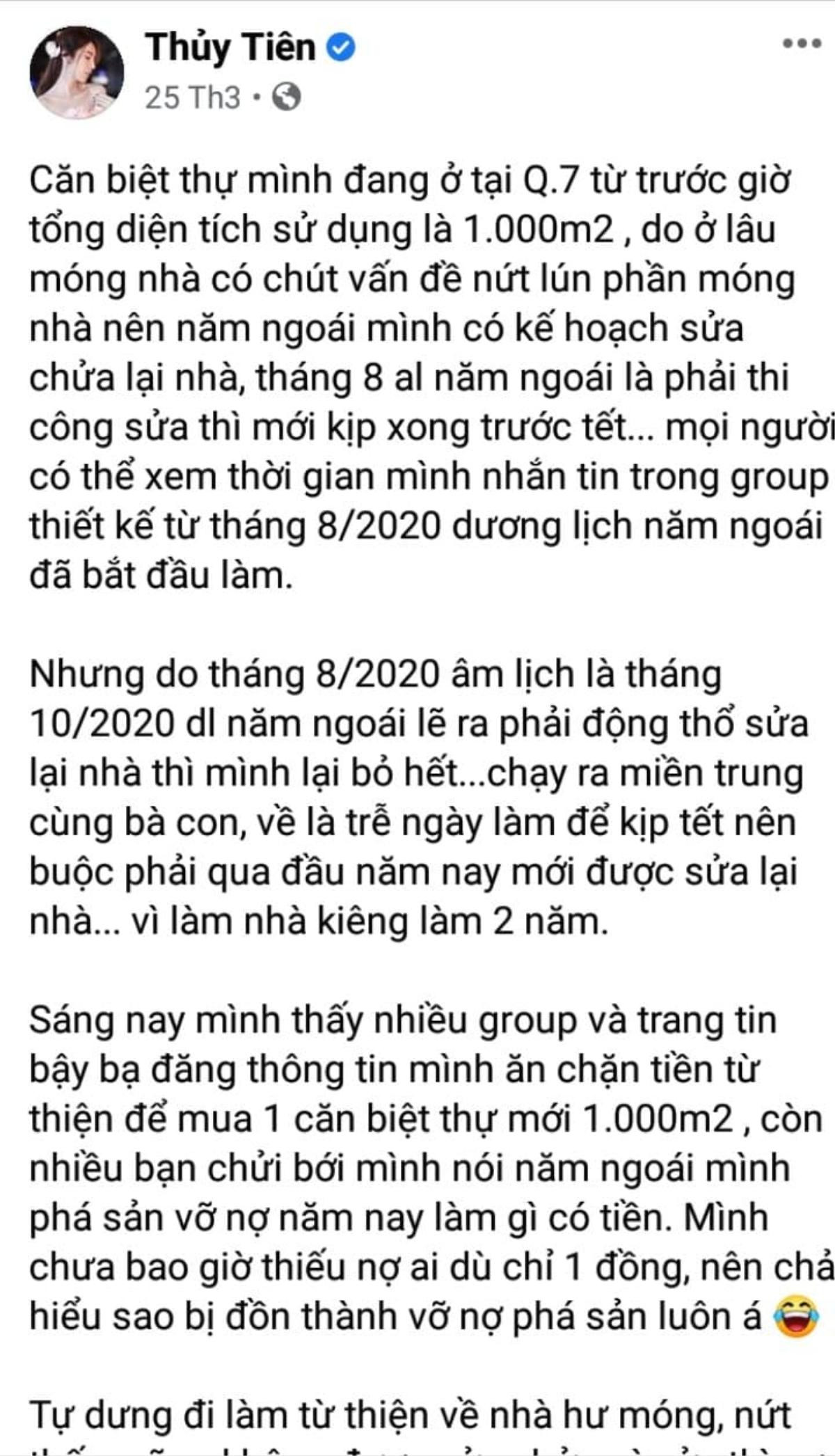 Nhiều điểm bất thường trong tâm thư Thuỷ Tiên trần tình về biệt thự: 'Chi phí 3,2 tỷ là quá hoang đường'? Ảnh 7