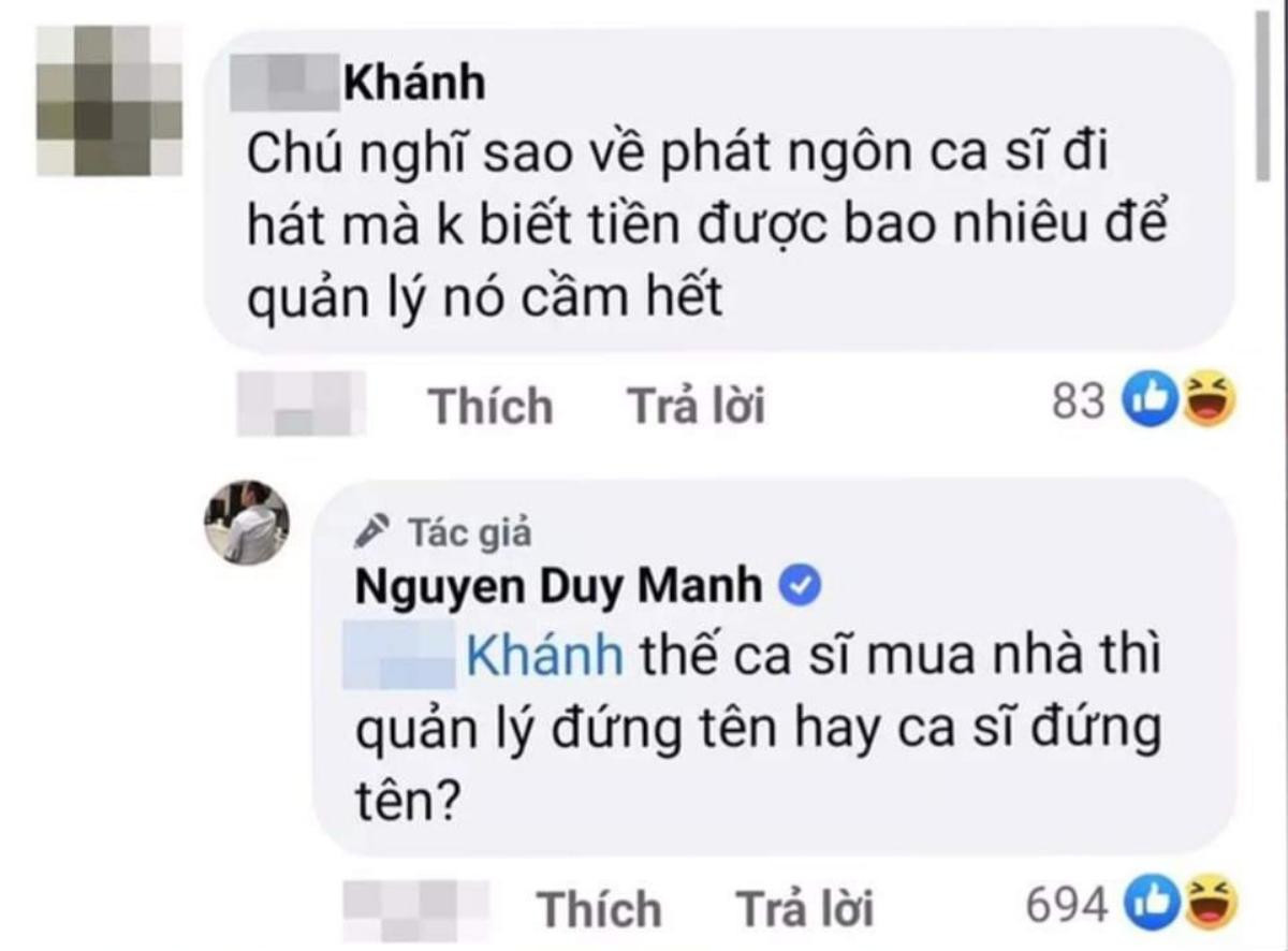 Được hỏi về vụ 'quản lý cầm hết cát-sê nghệ sĩ', Duy Mạnh đáp trả netizen khiến ai cũng cúi đầu ngả mũ Ảnh 2