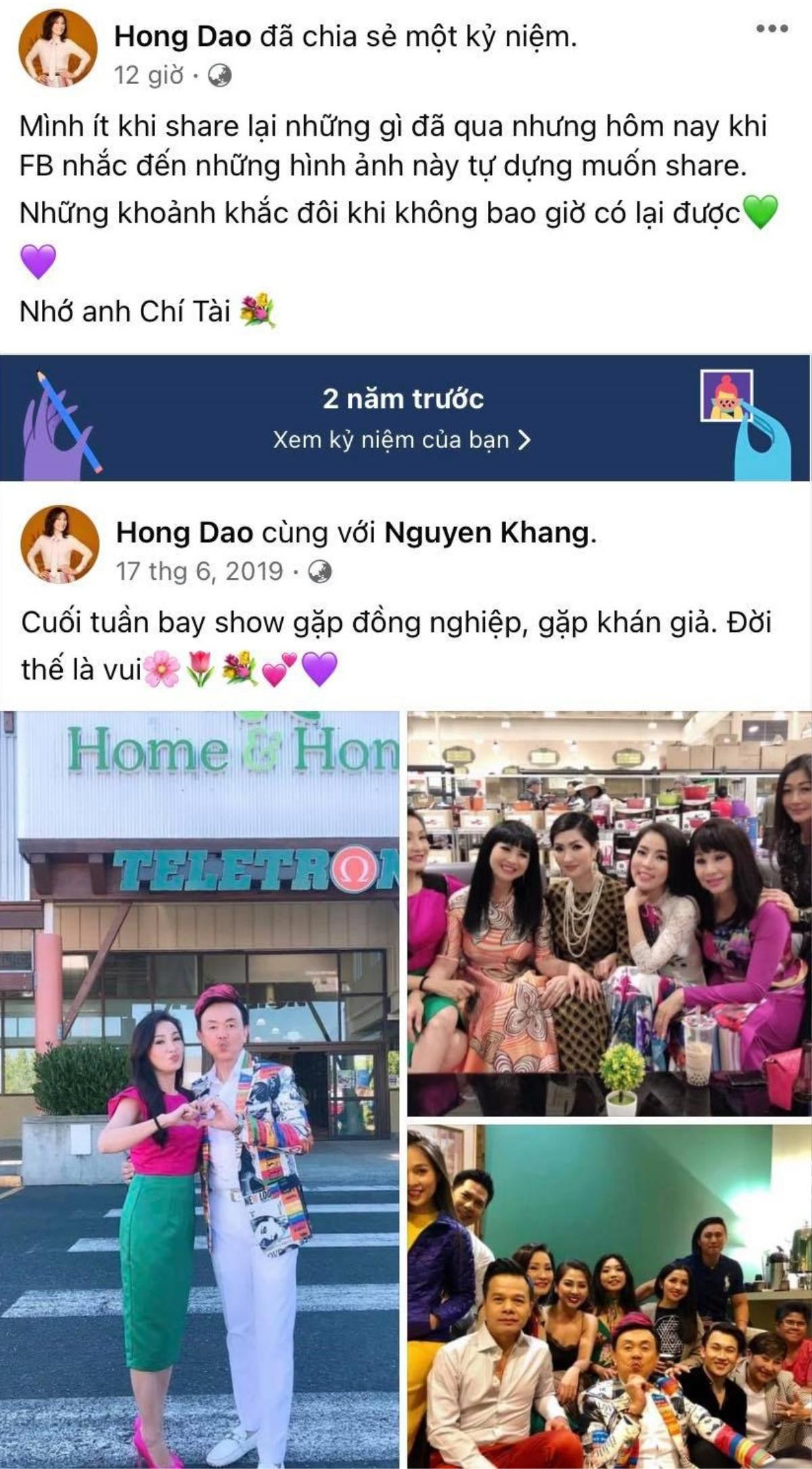 Bất ngờ thấy Hồng Đào đăng ảnh Chí Tài, 'chị Bé Heo' vào bình luận điều này ai đọc cũng ngậm ngùi Ảnh 1