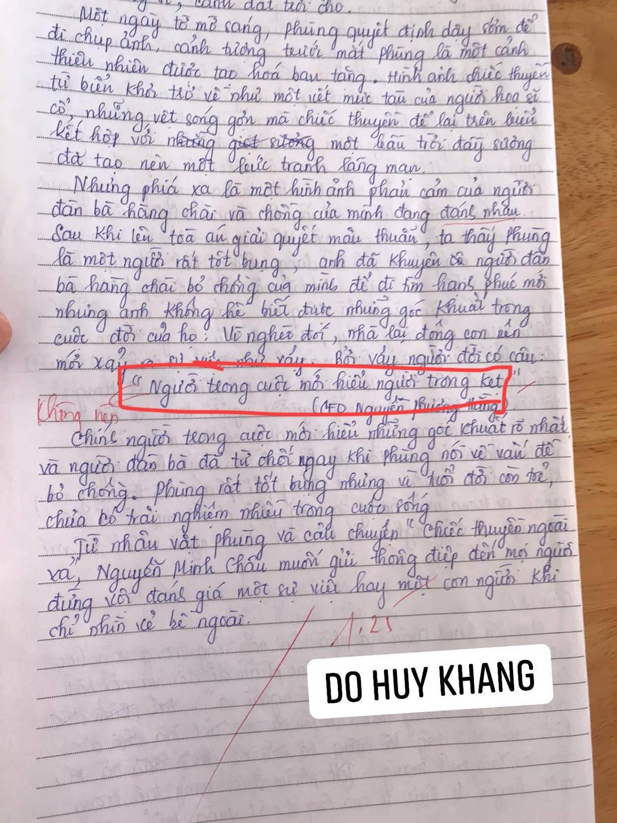 Sử dụng câu nói của nữ đại gia nổi tiếng vào bài phân tích, nam sinh ngay lập tức bị cô giáo chấn chỉnh Ảnh 1