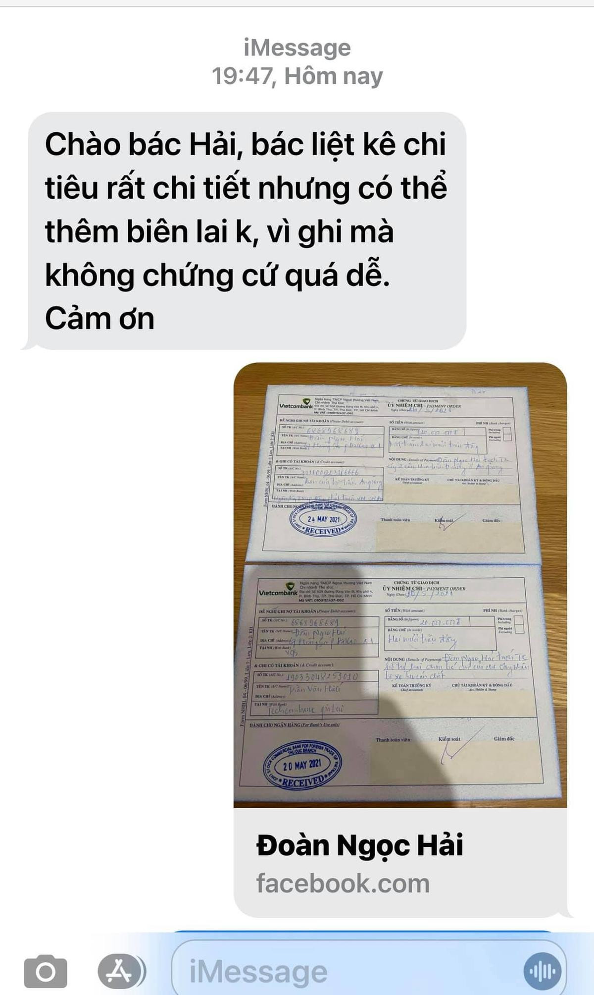 Bị người lạ mặt yêu cầu công khai sao kê ngân hàng tiền từ thiện, ông Đoàn Ngọc Hải thẳng thắn đáp trả Ảnh 2