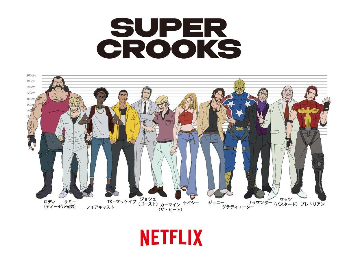 Anime Super Crooks của Netflix hé lộ tạo hình của các nhân vật chính Ảnh 4