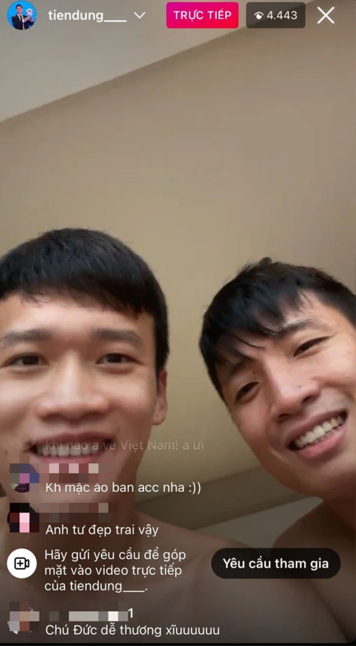 Bùi Tiến Dũng rủ Hoàng Đức thử livestream nhưng được 5 phút đã vội 'say bye' vì nhiều lí do này Ảnh 5