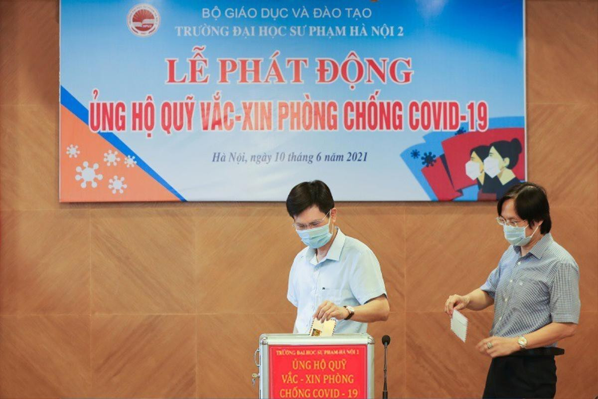 Các trường đại học tích cực ủng hộ quỹ vắc xin phòng chống Covid-19 Ảnh 2