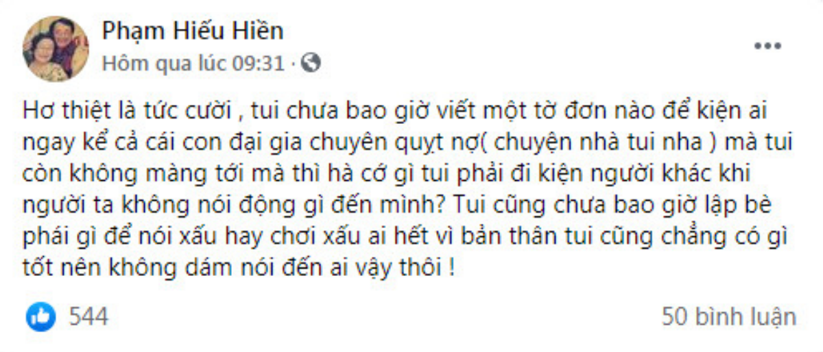 Hiếu Hiền bức xúc vì bị vu khống 'chửi thẳng mặt' một nữ đại gia nổi tiếng Ảnh 2