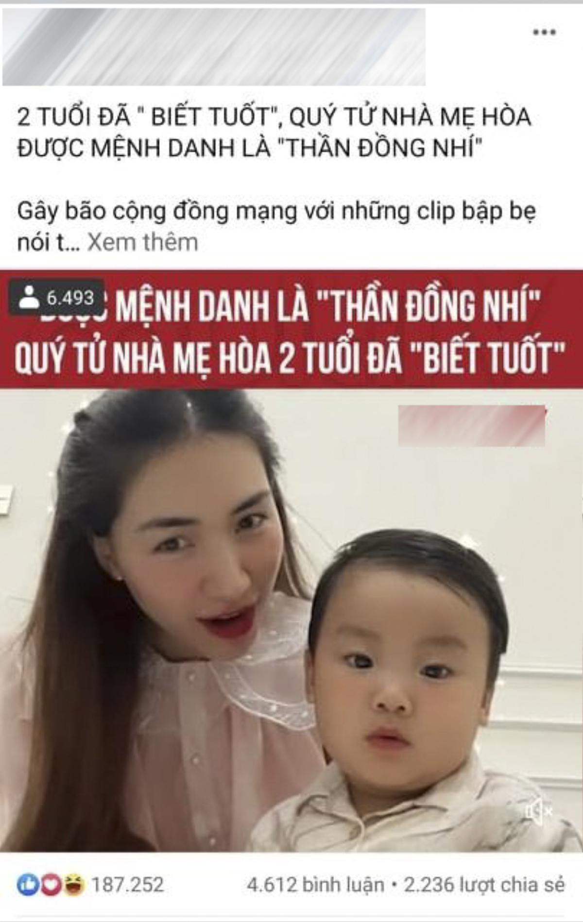 Hòa Minzy phản ứng gay gắt khi quý tử được tung hô thần đồng quá 'lố' Ảnh 4