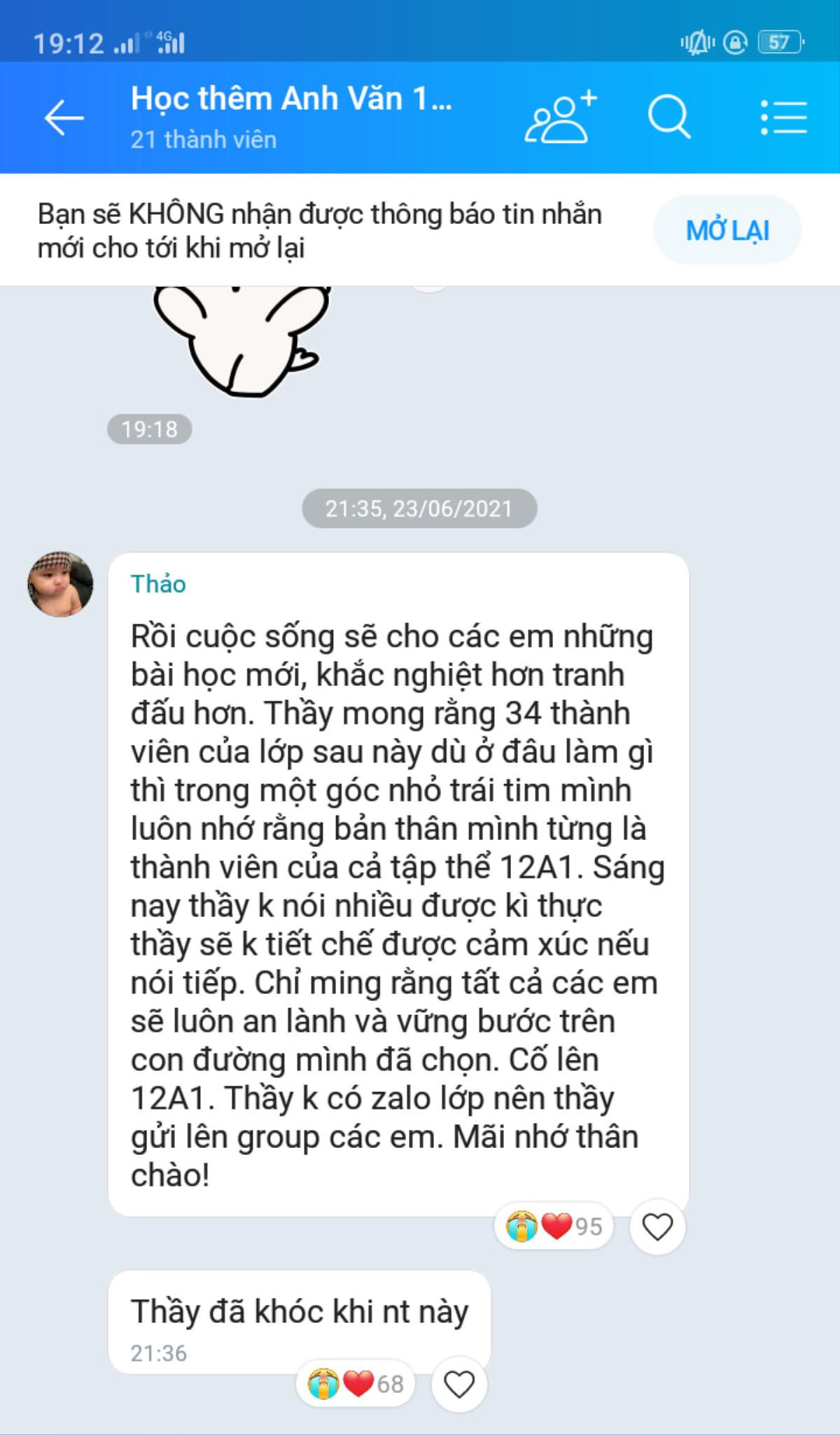 Giờ phút chia tay cấp 3, đám học trò nhận được tin nhắn đặc biệt của thầy giáo khiến ai cũng xúc động Ảnh 3