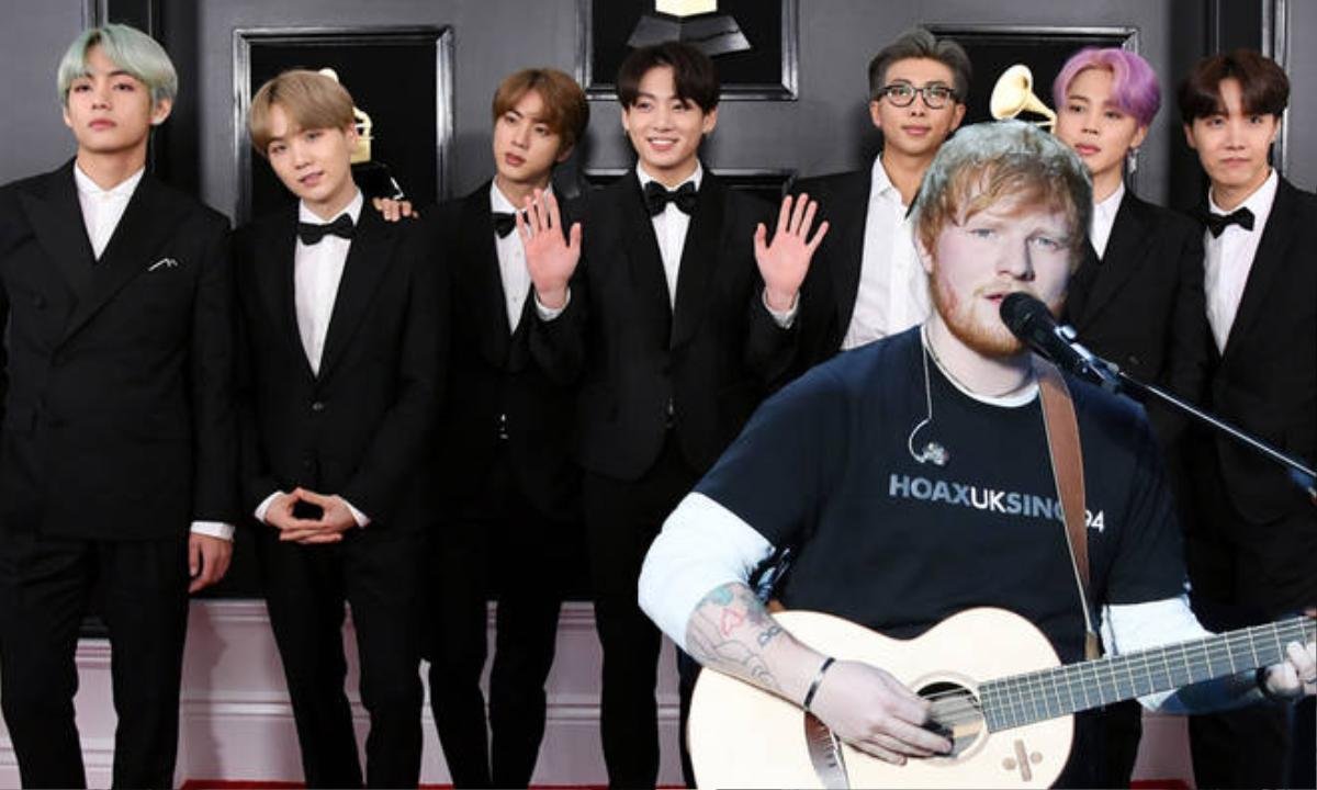 Dân tình 'nháo nhào' chỉ với một câu nói của Ed Sheeran: 'Tôi vừa làm việc với BTS' Ảnh 1