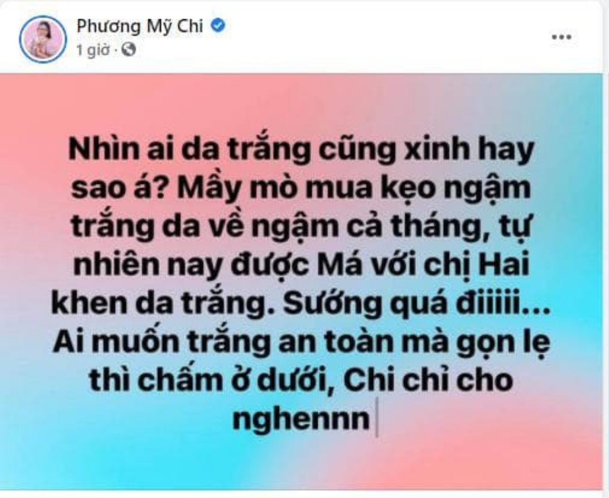 Phương Mỹ Chi lên tiếng xin lỗi vì PR quá lố sản phẩm làm trắng da chưa rõ nguồn gốc Ảnh 3