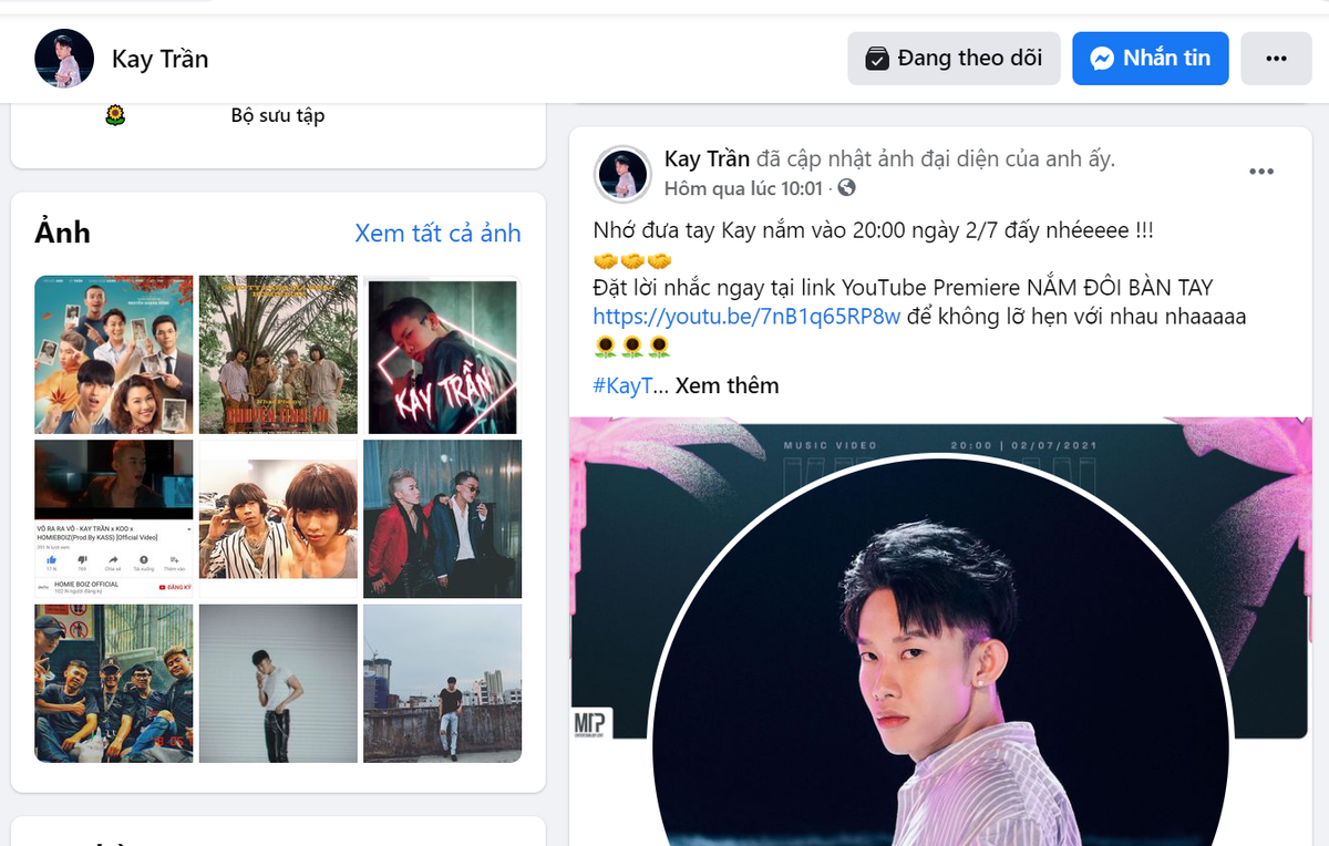 Lý Nhã Kỳ 'dính thính' trước MV Nắm đôi bàn tay: Fangirl Sơn Tùng hay Kay Trần đây? Ảnh 1