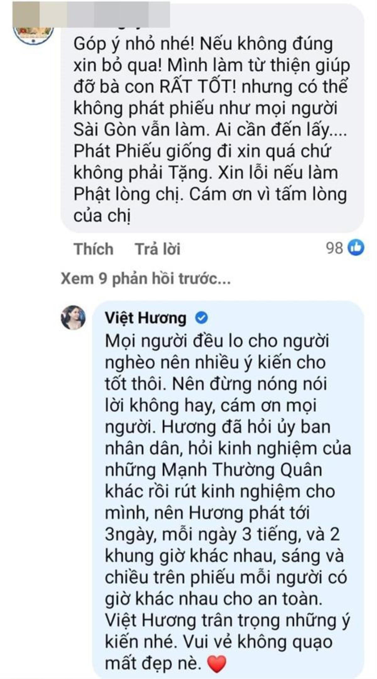 Làm từ thiện nhưng lại bị phàn nàn, Việt Hương liền phản ứng: 'Vui vẻ không quạu mất đẹp nè' Ảnh 3