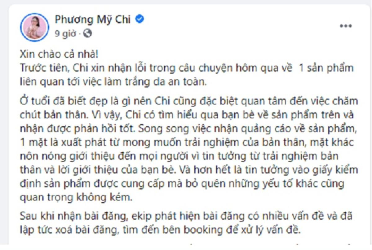 Phương Mỹ Chi dùng 'văn mẫu' xin lỗi, dân mạng 'bóc': Copy bài đăng của Diệu Nhi à? Ảnh 2