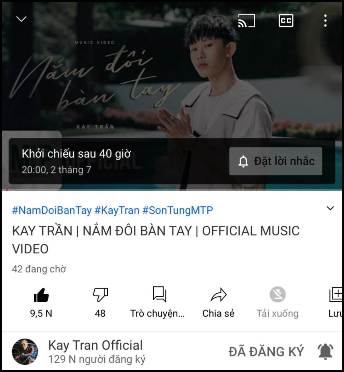 Sơn Tùng M-TP sẽ là diễn viên chính trong MV comeback của Kay Trần? Ảnh 1